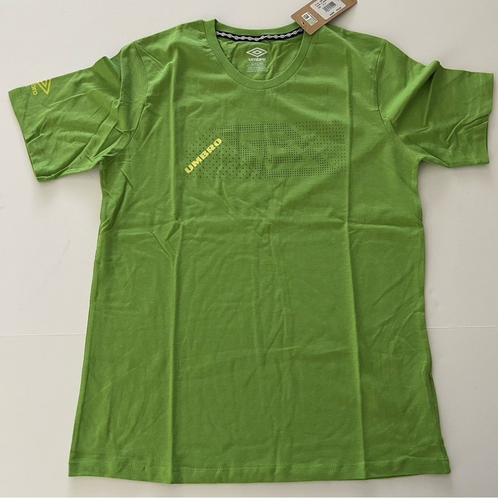⭐ Youth Umbro Connect The Dots Short Sleeve T-Shirt Green lime Y XL-18